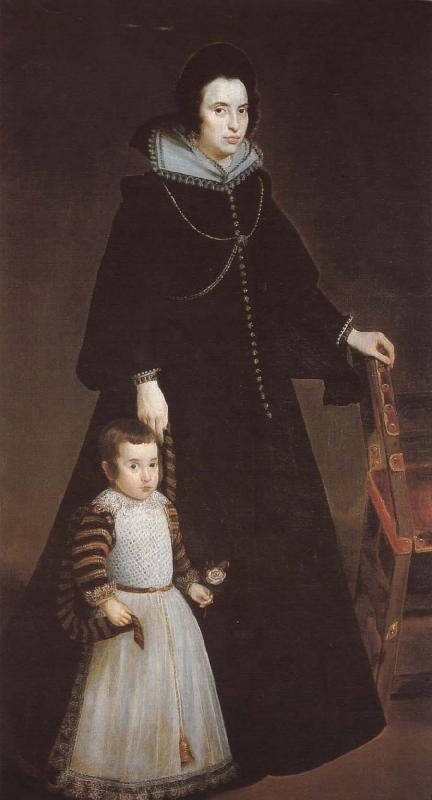 VELAZQUEZ, Diego Rodriguez de Silva y Princess and her son oil painting image